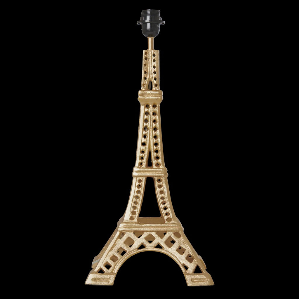 Metal Table Lamp in Eiffel Tower Shape - Gold - Large - E27
