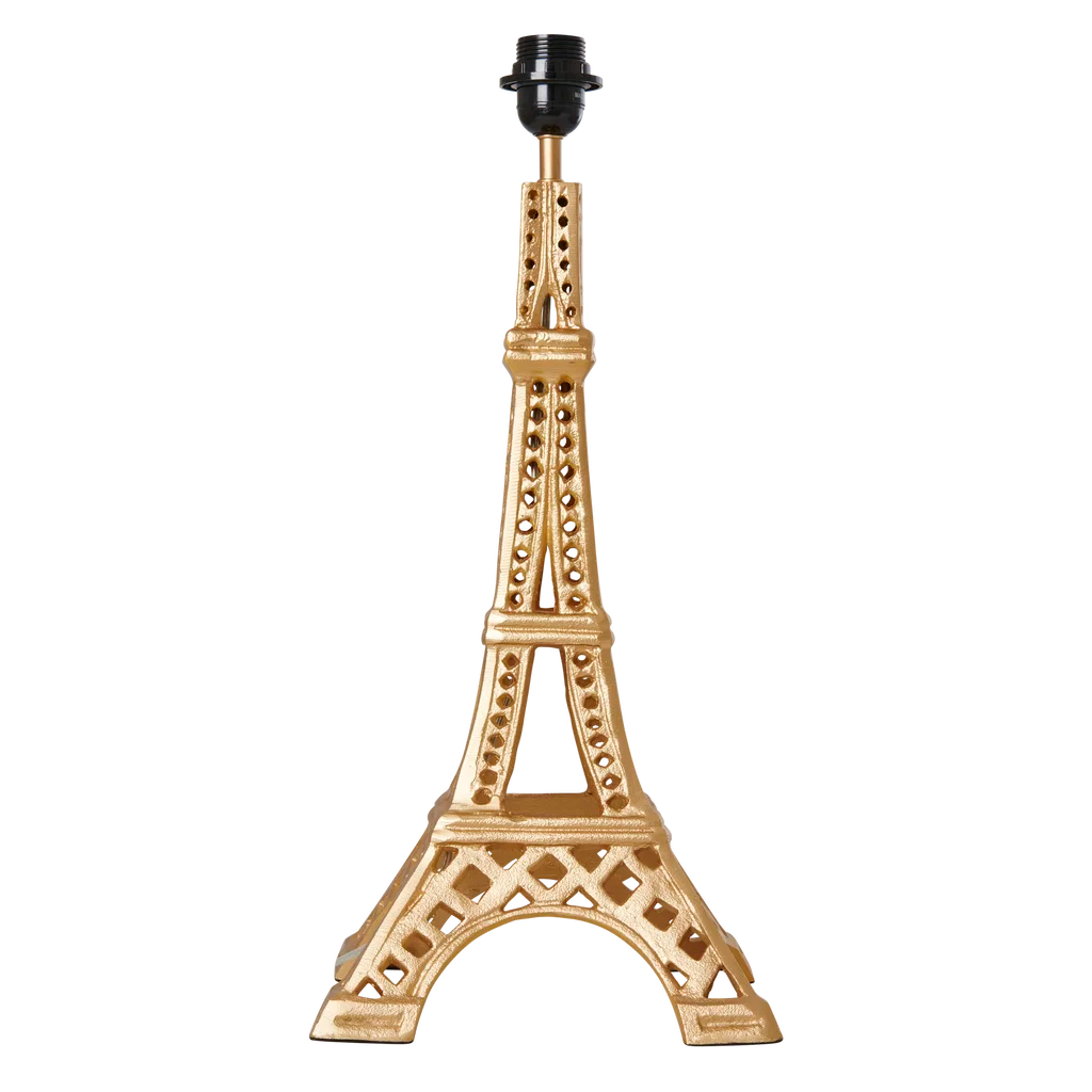 Metal Table Lamp in Eiffel Tower Shape - Gold - Large - E27