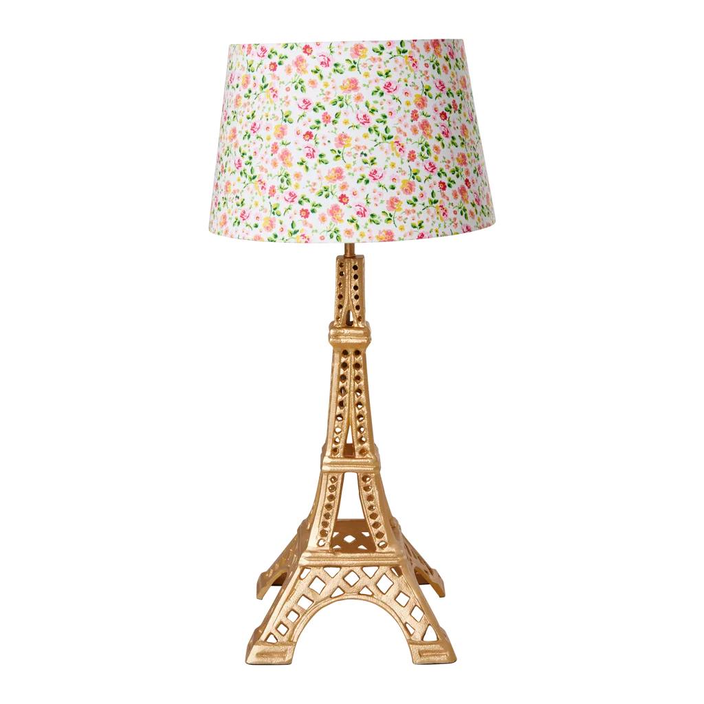 Metal Table Lamp in Eiffel Tower Shape - Gold - Large - E27