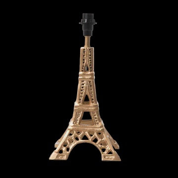 Metal Table Lamp in Eiffel Tower Shape - Gold - Small - E14