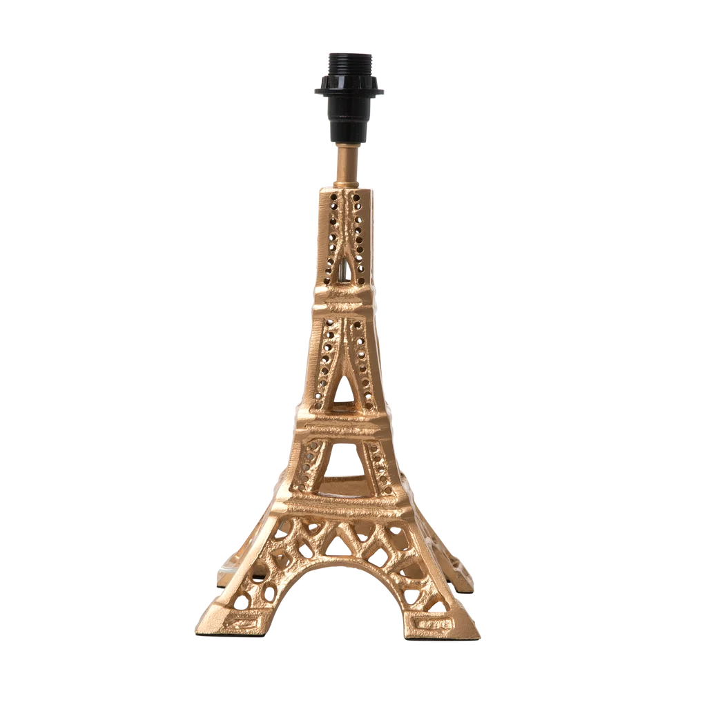 Metal Table Lamp in Eiffel Tower Shape - Gold - Small - E14