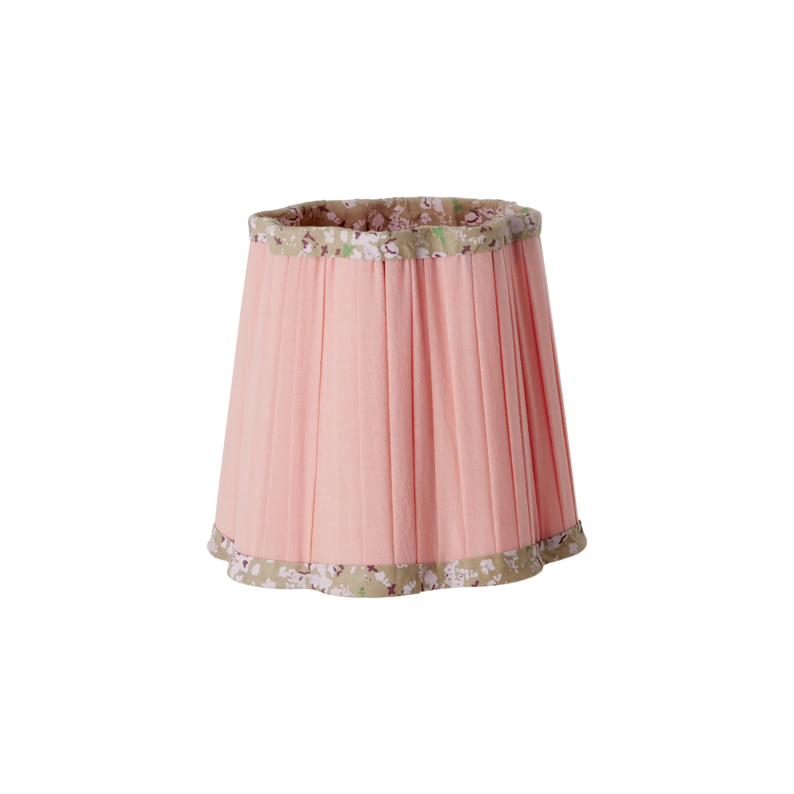 Lamp Shade in Pink with Flower Border - Small