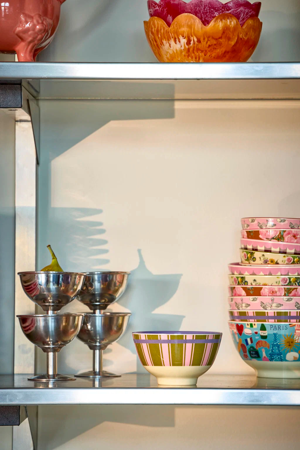 Melamine Bowl with Stripe Delight Small
