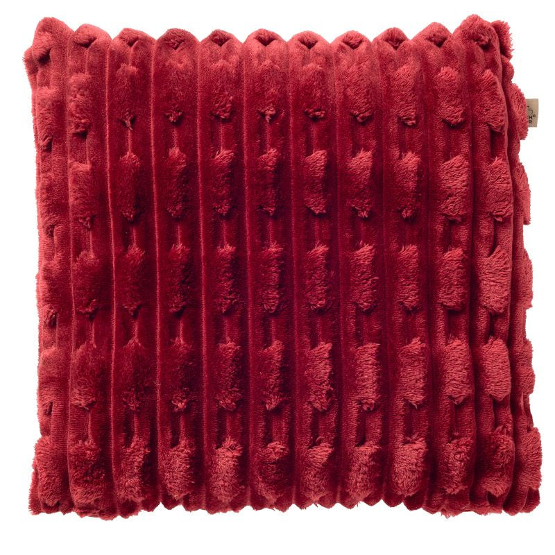 Kussen Luca 45x45cm Merlot rood