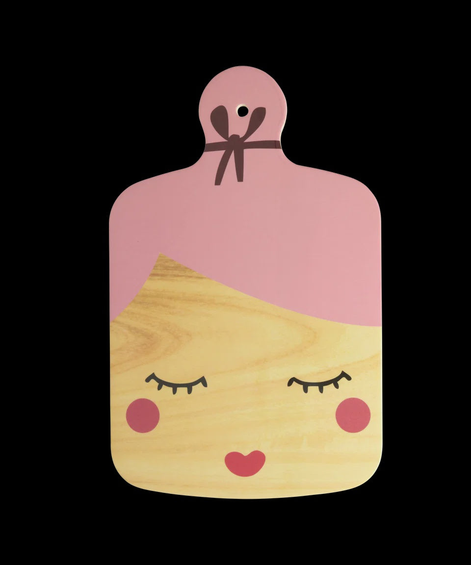 Melamine Serving Board in Lady Shape - Pink