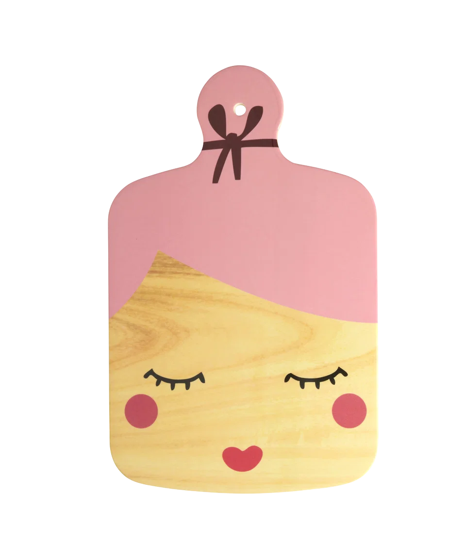 Melamine Serving Board in Lady Shape - Pink