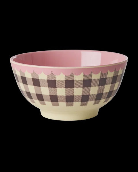 Melamine Bowl with Check Me Out Medium