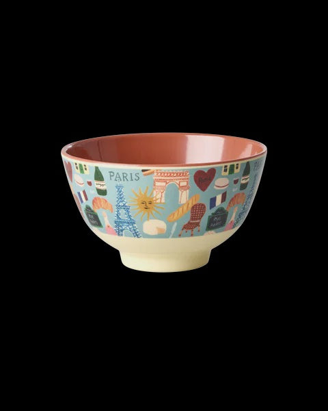 Melamine Bowl with Paris Mon Amour Small