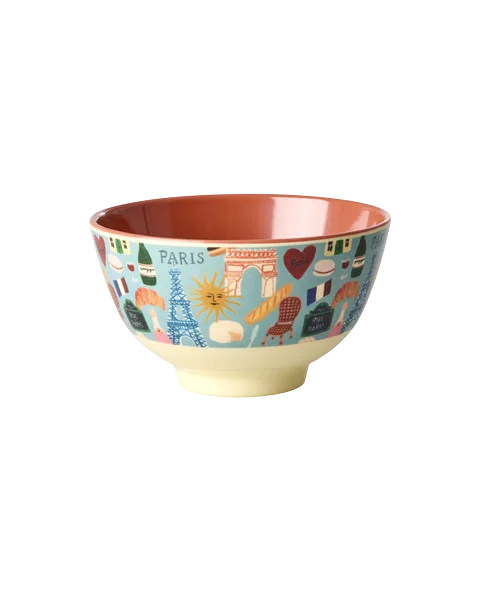 Melamine Bowl with Paris Mon Amour Small