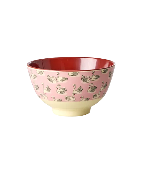 Melamine Bowl with Swan in Paris Small