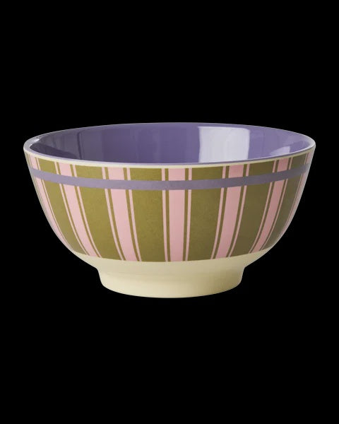 Melamine Bowl with Stripe Delight Medium