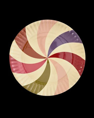 Melamine Round Tray Spin Color
