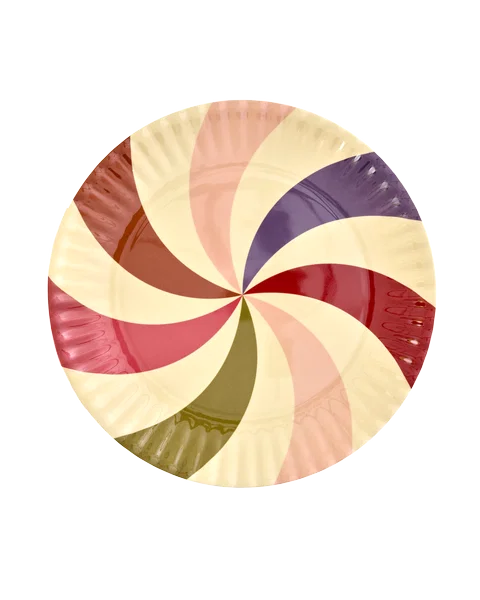 Melamine Round Tray Spin Color