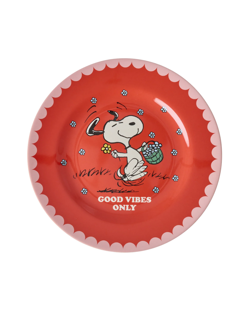 Snoopy melamine side plate Rice