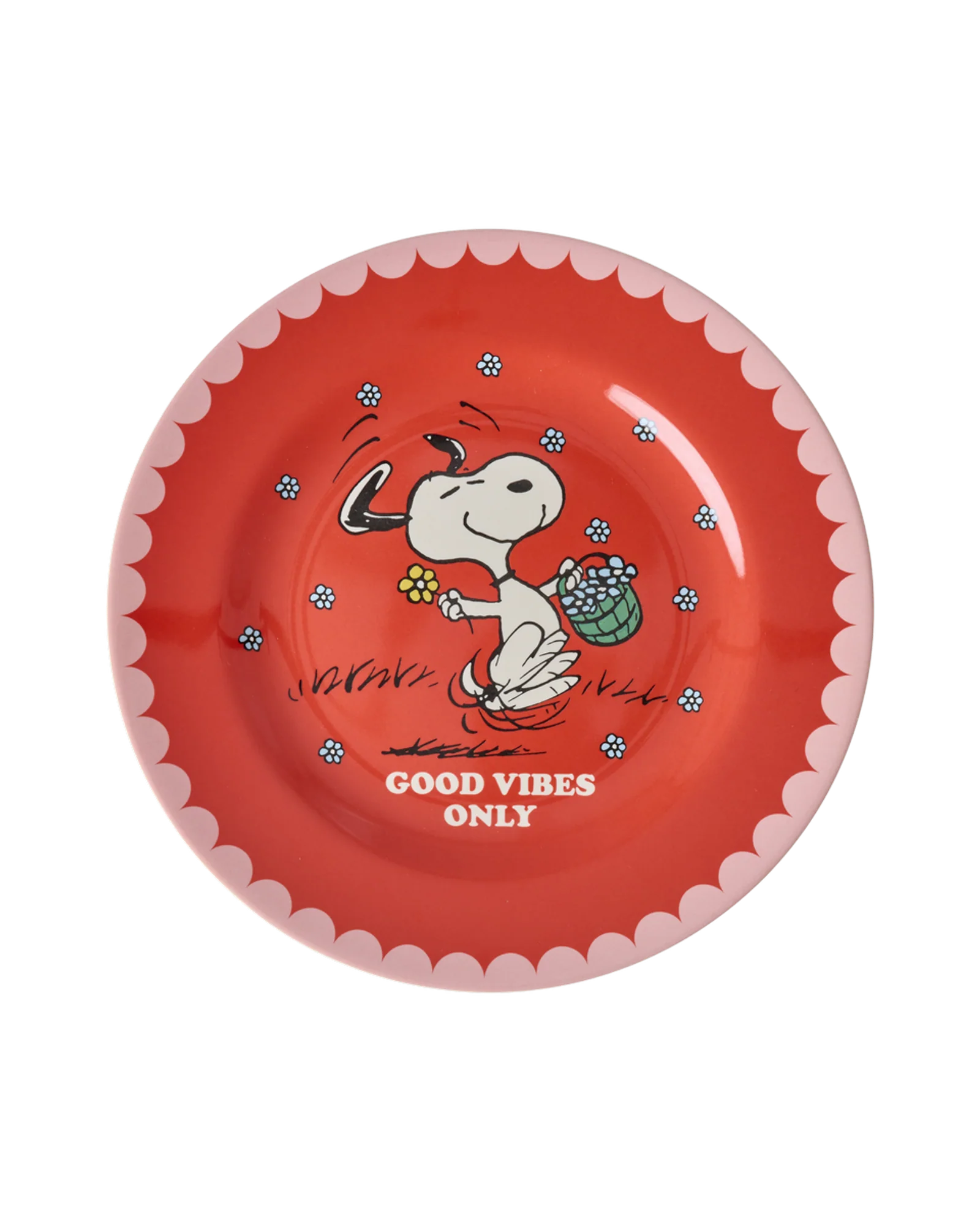 Snoopy melamine side plate Rice