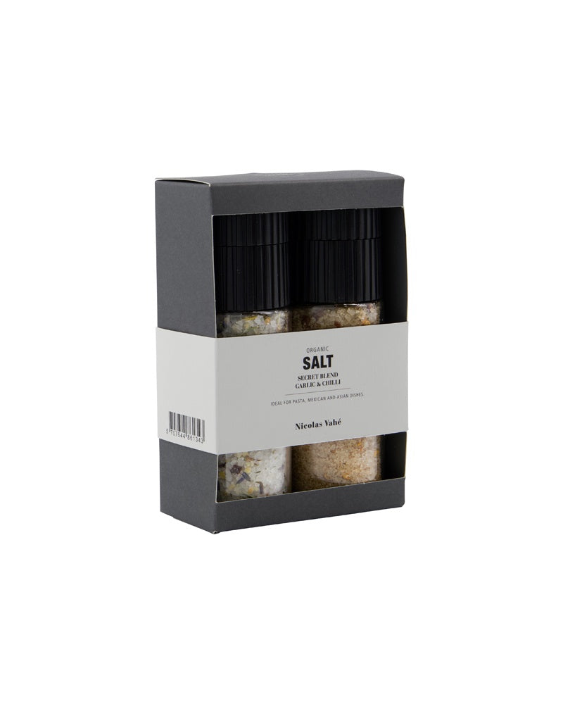 Gift box, Organic secret blend & salt, garlic & red chilli NV