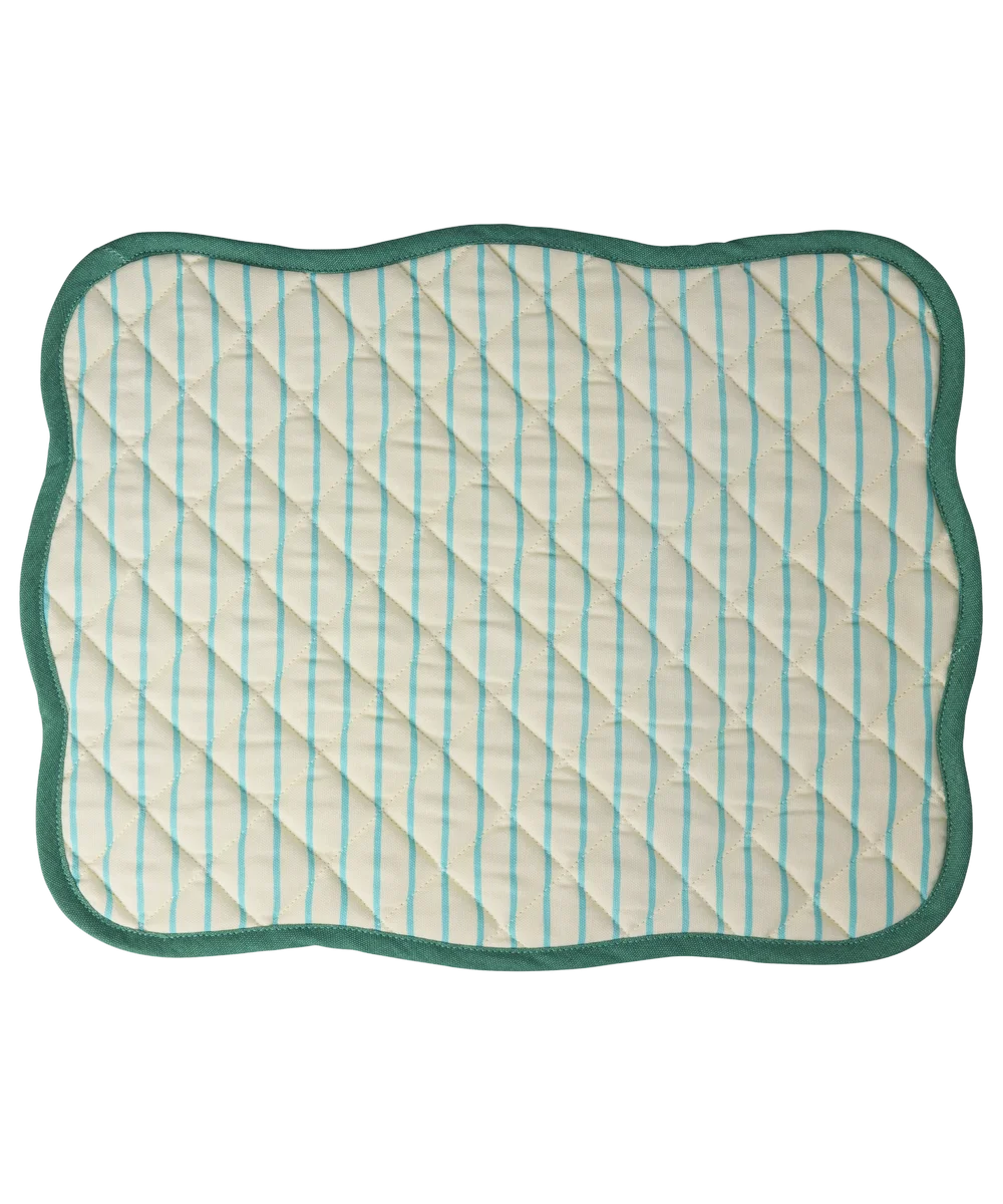 Katoen placemat groen Rice