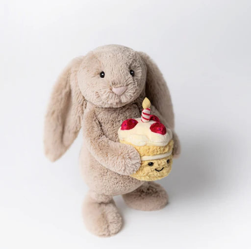 Bashful Beige Bunny 'Birthday' Original