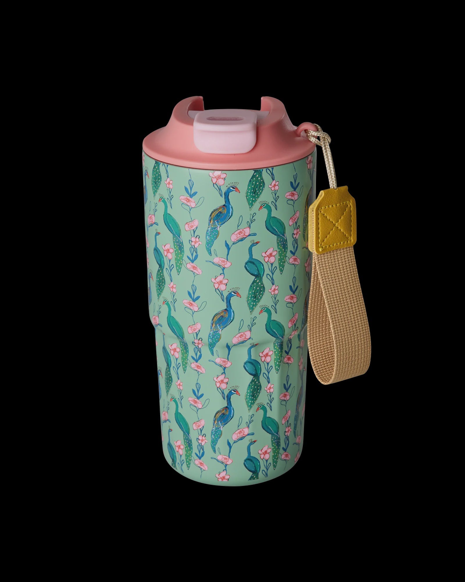 Stainless Steel Thermobeker Peacock Power Print Rice