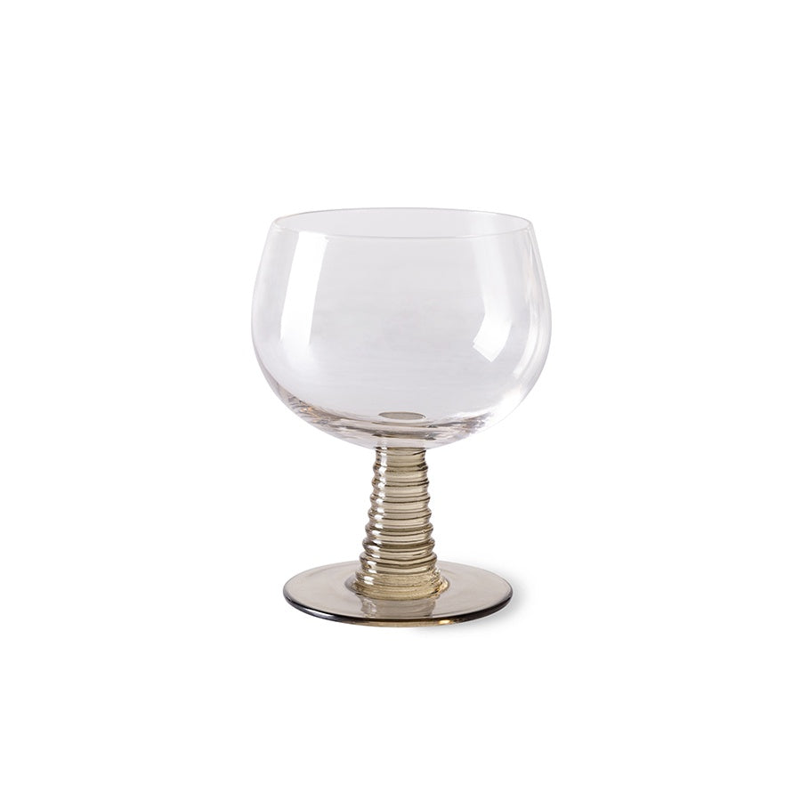 Swirl wijnglas laag Green HK Living