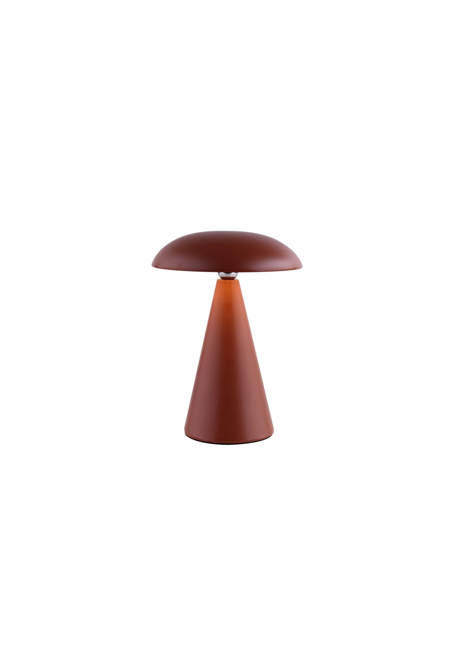 Bureaulamp Mush LED op accu mat aubern
