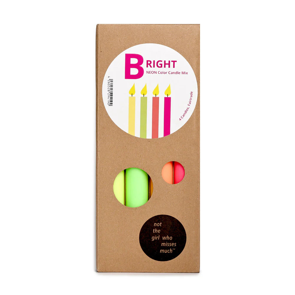 Bright Neon kaarsen set