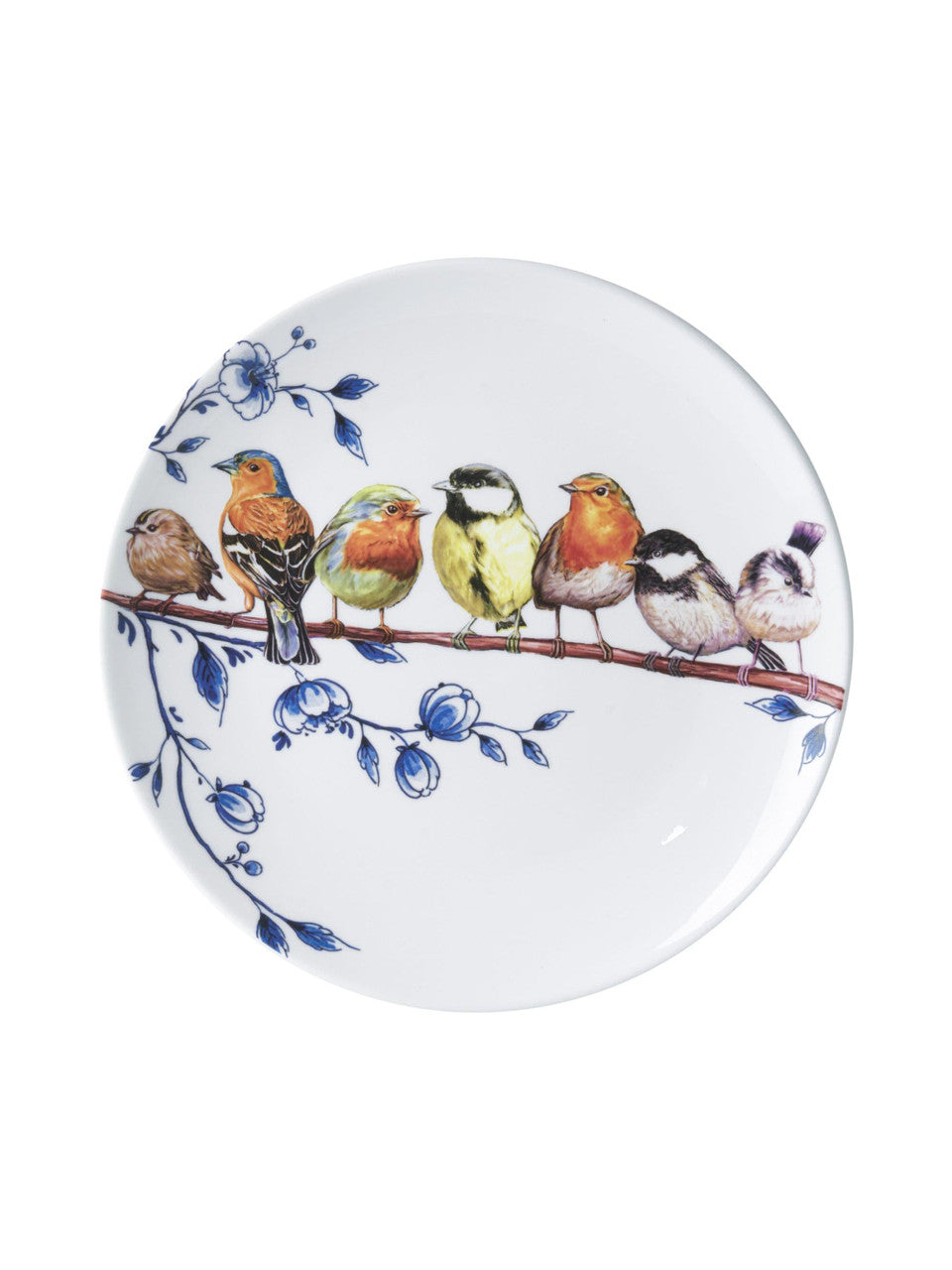 Heinen Delfs Blauw bord Bosvogels 26cm