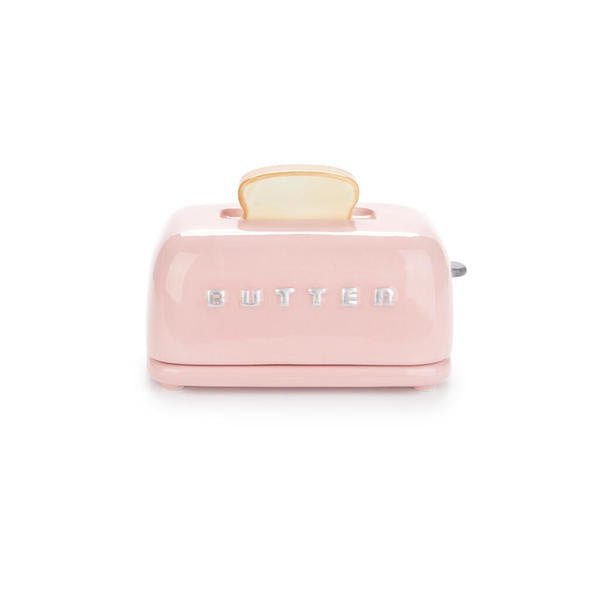 Butter dish Toasty pink 125gr ceramic