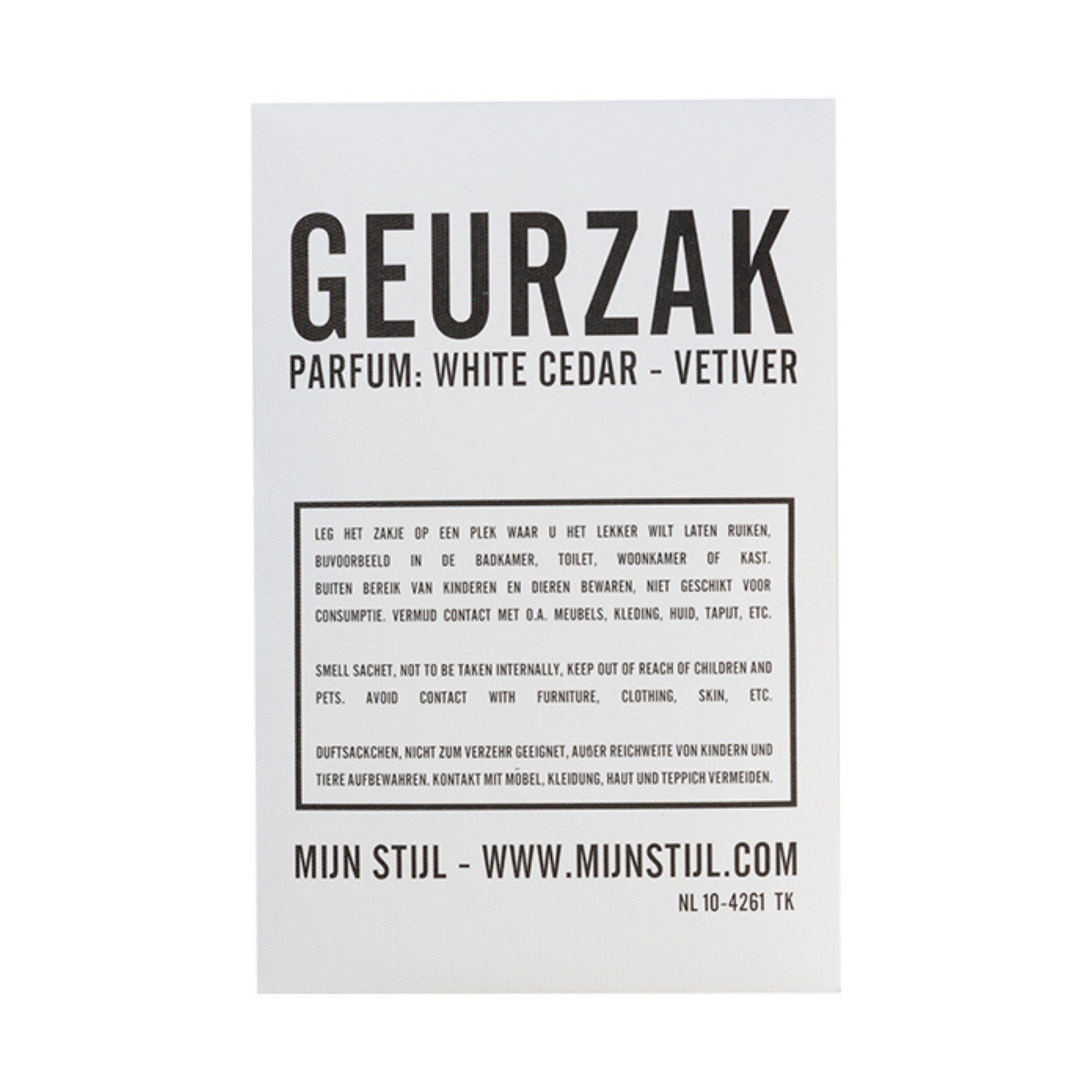 Mijn Stijl geurzakje Cedar-vetiver
