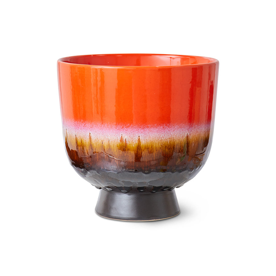 Retro flower pot cherry red HK Living