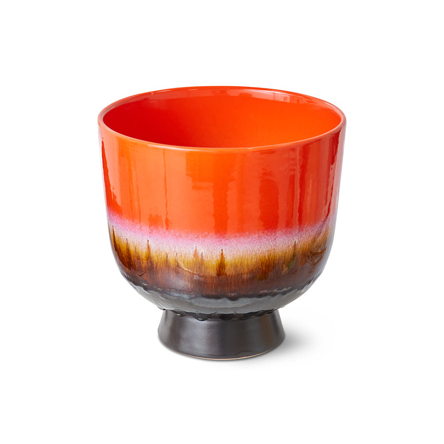 Retro flower pot cherry red HK Living