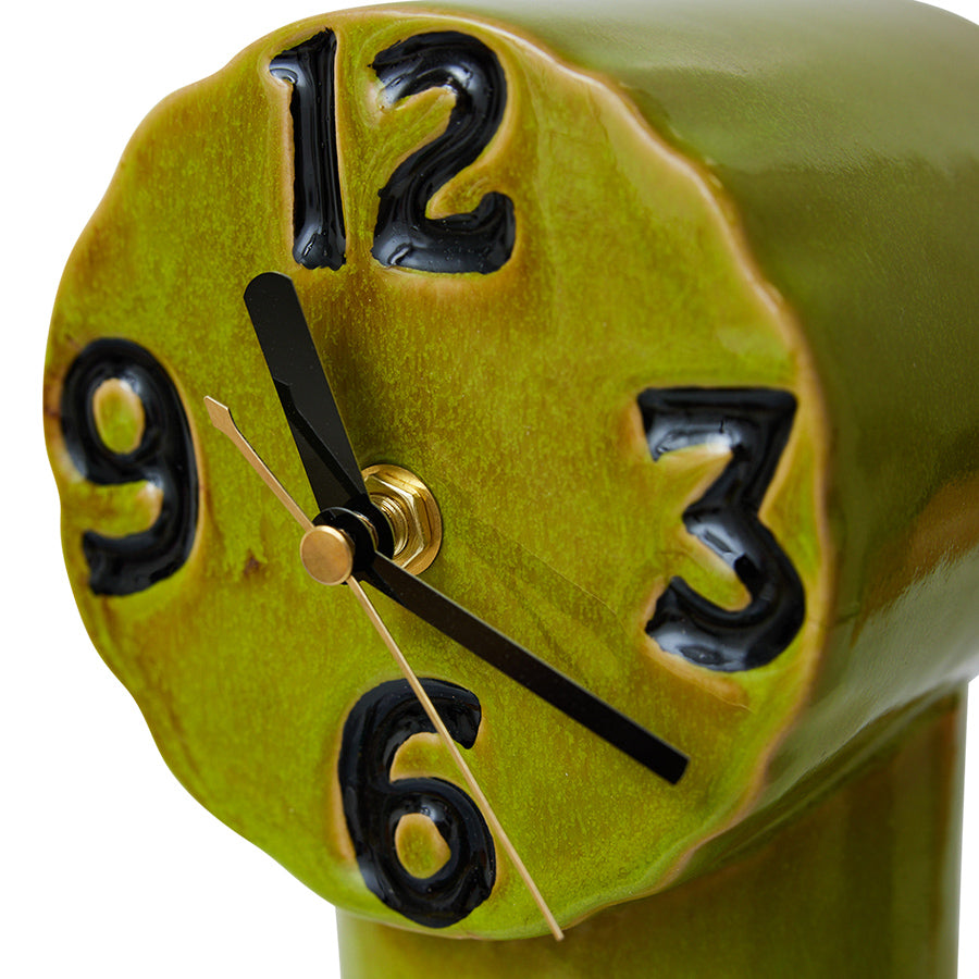 Retro ceramic clock Olive HK Living