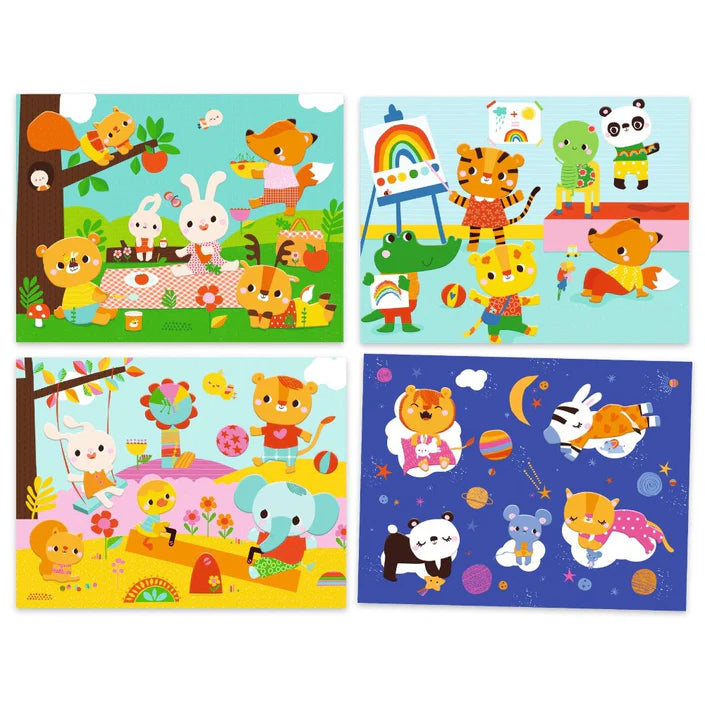 Djeco Collages voor peuters mijn dag DJ09873