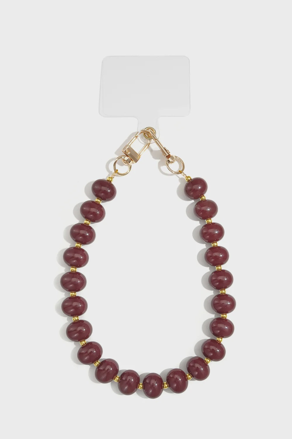 Telefoonkoord bollen bordeaux