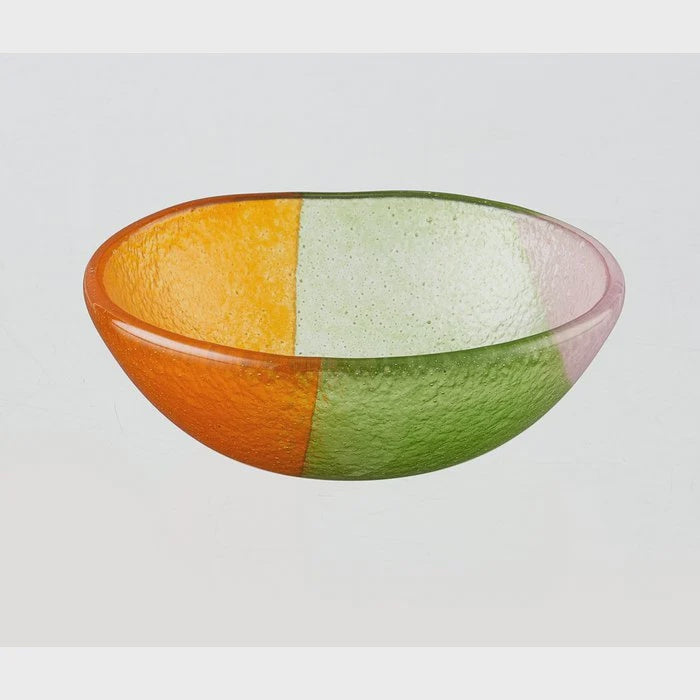 Artisano Bowl Tray 12x5 Green & Orange