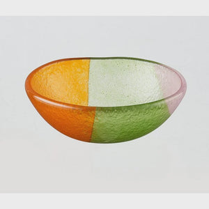 Artisano Bowl Tray 12x5 Green & Orange