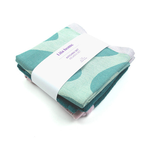 Forest Dew Theedoek en Handdoek set Lifa Home
