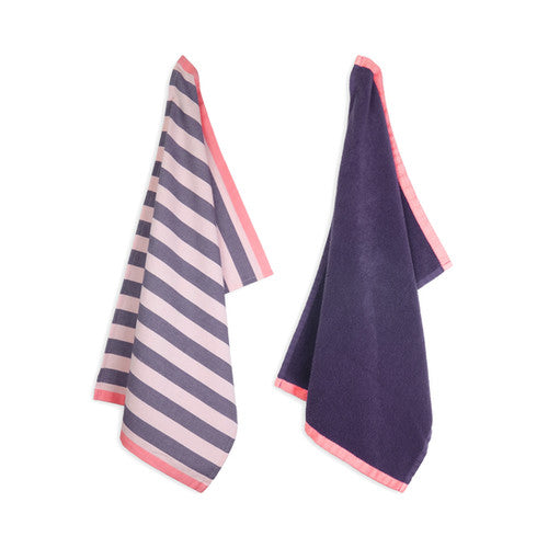Velvet Dusk Theedoek en Handdoek set Lifa Home