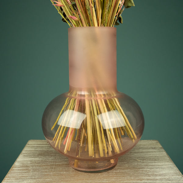 Vaas glas licht roze