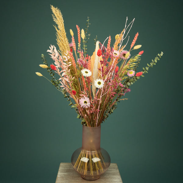 Vaas glas licht roze