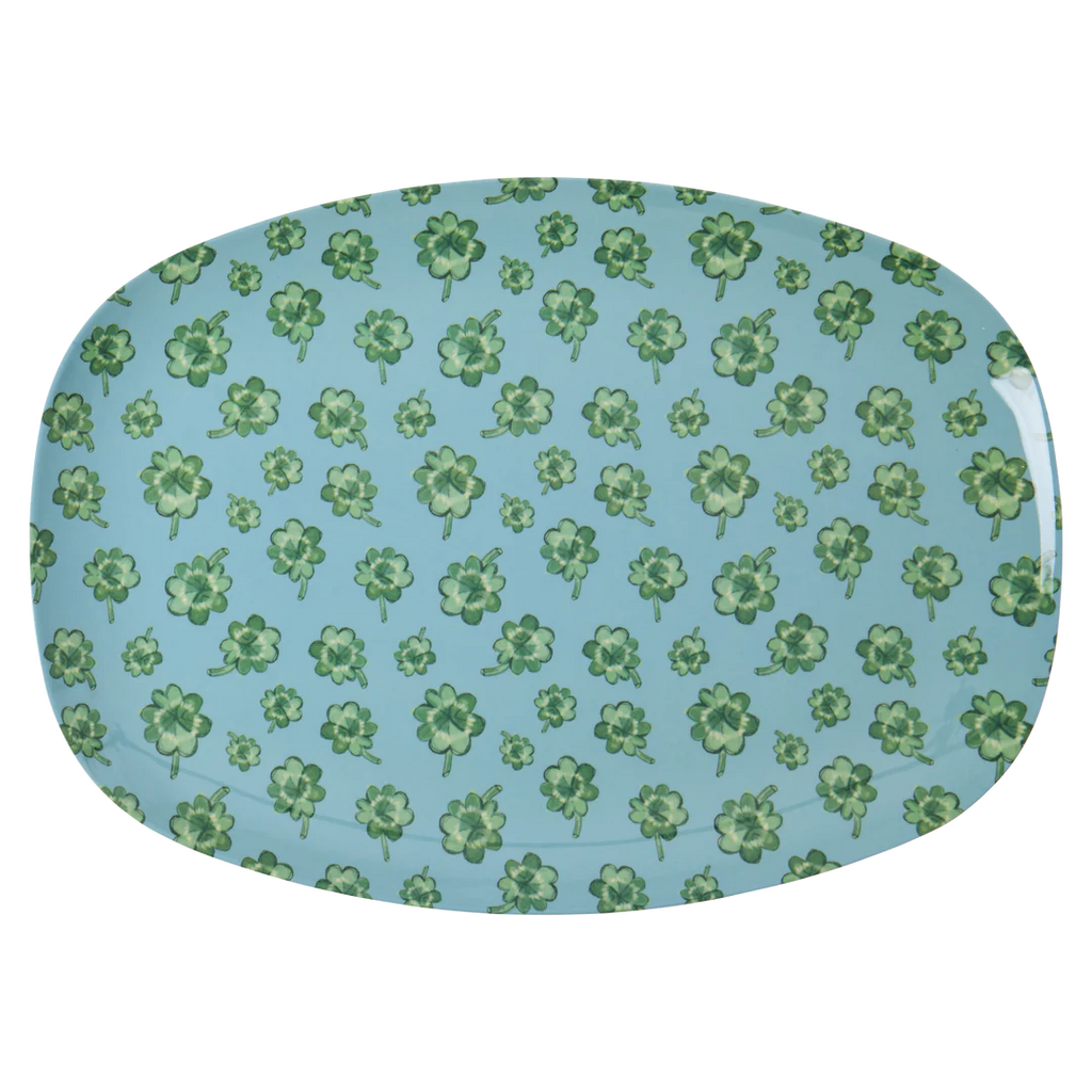 Melamine rectangular Plate with Good Luck Rice