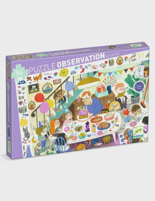 Het verjaardagsfeest Obeservatie puzzel DJ07566