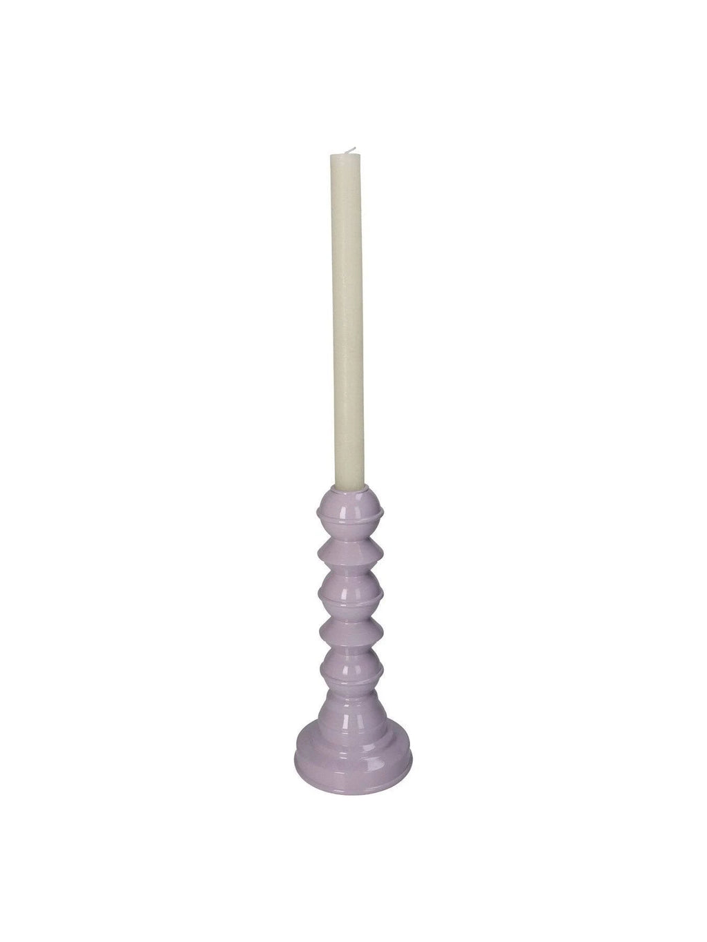 Kandelaar lila bollen