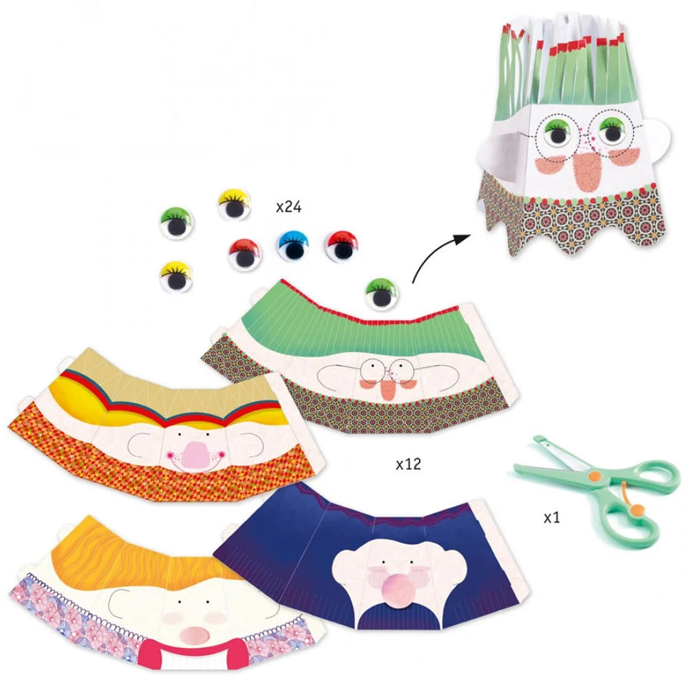 Djeco Kapsels knippen en plakken DJ09870