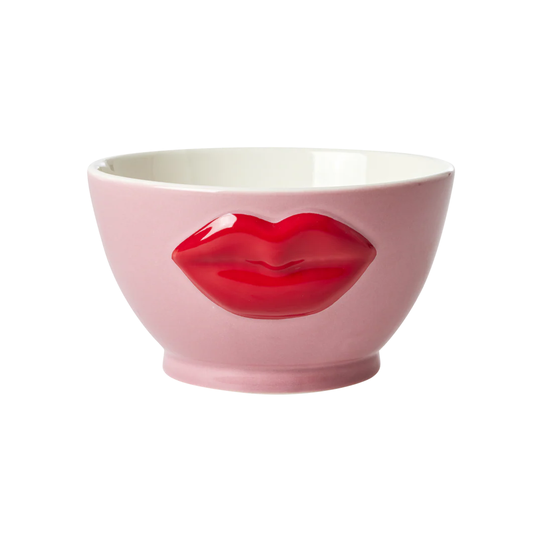 Ceramic kom lip roze Rice