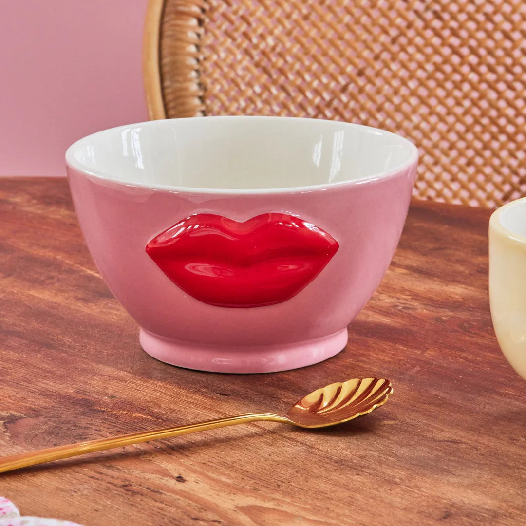 Ceramic kom lip roze Rice