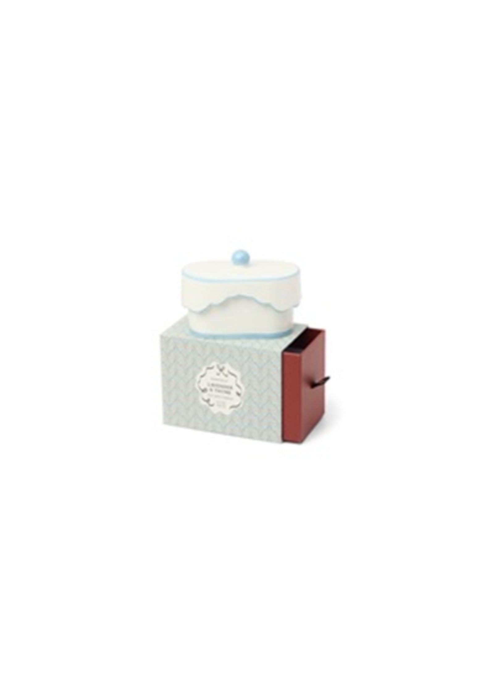Cherie 5.5oz/155g Ceramic Dish Candle - Blue - Lavender & Thyme