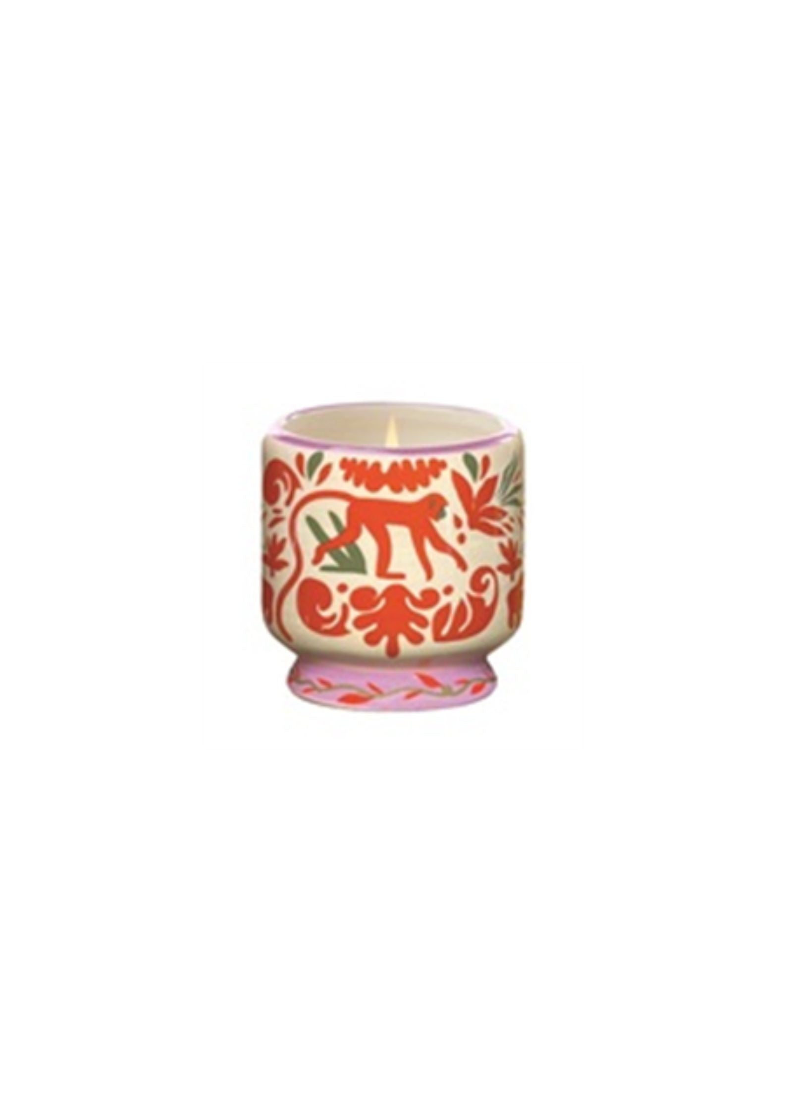 A Dopo 8oz./226g Jungle Ceramic Candle - Coconut & Amber