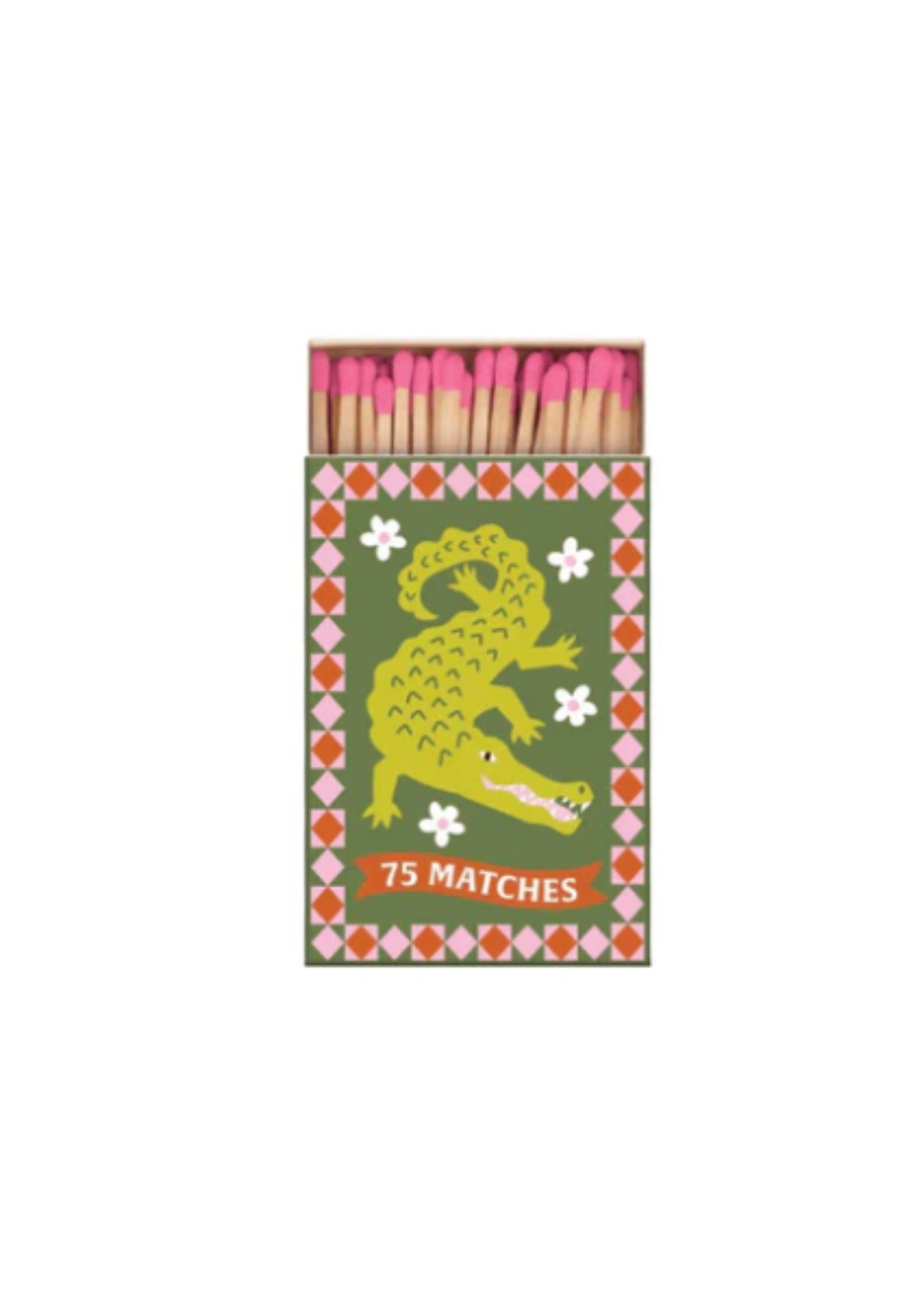 A Dopo Boxed Matches Crocodile (75 Pcs) - Pink