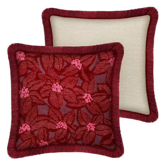 Cushion Michelle pink & bordeaux Palais